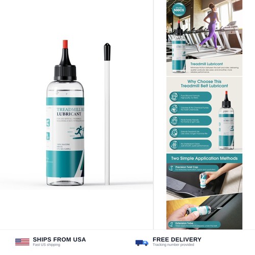 Treadmill belt lubricant 100 - lubricant, 100%